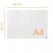 Nobo Transparent Acrylic Mini Whiteboard Weekly Planner Desktop or Wall Mounted A4 1915614 55871AC