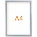 Nobo Impression Pro Wall Mounted A4 Poster Frame Literature Sign Holder With Anodised Clip Frame - 1915578