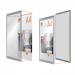 Nobo Impression Pro Wall Mounted A4 Poster Frame Literature Sign Holder With Anodised Clip Frame - 1915578