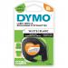 Dymo LetraTag Label Tape Fabric Iron-On 12mmx2m Black on White - S0718850 55875NR