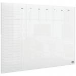 Nobo Transparent Acrylic Mini Whiteboard Weekly Planner Desktop or Wall Mounted A3 1915615 55878AC
