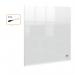 Nobo Transparent Acrylic Mini Whiteboard Desktop or Wall Mounted 300x300mm 1915616 55885AC