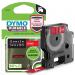 Dymo D1 Label Tape Durable 12mmx3m White on Red - 1978366 55931NR