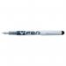 Pilot V Silver Barrel Fountain Pen Medium Tip Black (Pack 12) - 4902505281624 55936PT