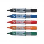 Pilot V-Board Master Bullet Tip Drywipe Marker Assorted (Pack 10) - 5012052029736