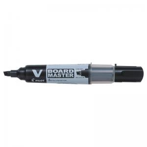 Pilot BeGreen V-Board Master Medium Chisel Tip Drywipe Marker Black
