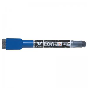 Pilot BeGreen V-Board Master Slim Drywipe Marker with Eraser Blue Pack
