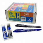 The image shows a variety pack of Pilot Rollerball and Frixion Ball Stick Pens. The pens are displayed in neat rows, with the vibrant ink colors clearly visible through the transparent plastic packaging. The pack contains 48 assorted pens, providing a range of color options for any writing task. Each pen is sleek and modern in design, with a comfortable grip for writing. The Pilot logo is prominently featured on each pen, showcasing the brands reputation for quality writing instruments.