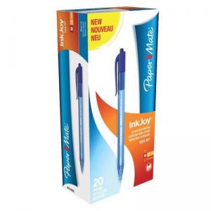 Paper Mate InkJoy 100 Retractable Ballpoint Pen 1.0mm Tip 0.7mm Line