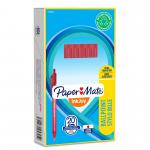 Paper Mate InkJoy 100 Retractable Ballpoint Pen 1.0mm Tip 0.7mm Line Red (Pack 20) - S0957050 56099NR