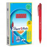 Paper Mate InkJoy 100 Retractable Ballpoint Pen 1.0mm Tip 0.7mm Line Red (Pack 20) - S0957050 56099NR