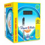 Paper Mate InkJoy 100 Retractable Ballpoint Pen 1.0mm Tip 0.7mm Line Black (Pack 80 + 20 Free) - S0977430 56113NR