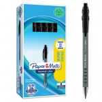 Paper Mate Flexgrip Ultra Retractable Ballpoint Pen 1.0mm Tip 0.5mm Line Black (Pack 12) - S0190393 56197NR