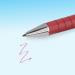 The picture shows a pack of 12 Paper Mate Flexgrip Ultra Retractable Ballpoint Pens by Newell Brands. The pens have a red color and a 1.0mm tip with a 0.5mm line width. Each pen has a comfortable grip and a retractable mechanism.