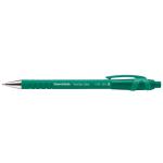 Paper Mate Flexgrip Ultra Retractable Ballpoint Pen 1.0mm Tip 0.5mm Line Green (Pack 12) - S0190453 56218NR