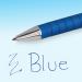 The photo shows a pack of 12 blue ballpoint pens, each with a flexible grip and a 1.0mm tip that creates a precise 0.4mm line. The pens are branded by Newell and have the name Paper Mate Flexgrip Ultra printed on them. They appear sleek and professional, perfect for any writing task.