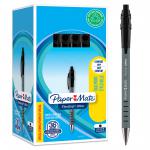 Paper Mate Flexgrip Ultra Retractable Ballpoint Pen 1.0mm Tip 0.5mm Line Black (Pack 30+6) - 1910073 56239NR
