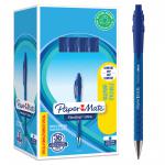 Paper Mate Flexgrip Ultra Retractable Ballpoint Pen 1.0mm Tip 0.5mm Line Blue (Pack 30+6) - 1910074 56246NR
