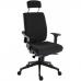 Teknik Office Ergo Plus Ergonomic Executive Operator Office Chair With Headrest and Ultra Base Black - Certified For 24 Hour Use - 9700BLKR520