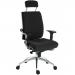 Teknik Office Ergo Plus Ergonomic Executive Operator Office Chair With Headrest and Premier Base Black - Certified For 24 Hour Use - 9700BLKR530