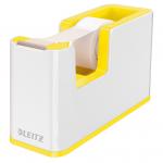 Leitz WOW Tape Dispenser White/Yellow 53641016 56284AC