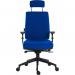 Teknik Office Ergo Plus Ergonomic Executive Operator Office Chair With Headrest Blue - Certified For 24 Hour Use - 9700BLUR510