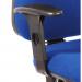 Teknik Office Ergo Plus Ergonomic Executive Operator Office Chair With Headrest and Comfort Adjustable Arms and Premier Base Blue - Certified For 24 H 56349TK