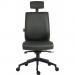 Teknik Office Ergo Plus Ergonomic Executive Operator PU Office Chair With Headrest and Apex Adjustable Arms and Ultra Base Black - Certified For 24 Ho 56398TK