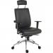 Teknik Office Ergo Plus Ergonomic Executive Operator PU Office Chair With Headrest and Premier Base Black - Certified For 24 Hour Use - 9700PUR530