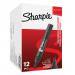 Sharpie W10 Permanent Marker Chisel Tip 1.5-5mm Line Black (Pack 12) - S0192654 56421NR