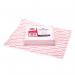 In the image, we see a pack of 10 Eastpoint Drywipe Accessories Show-Me Plant Based Whiteboard Cleaning Cloths in vibrant red packaging. The cloths are made from plant-based materials and are designed specifically for cleaning whiteboards. Each cloth has a soft, smooth texture and is slightly larger than the average hand. The packaging showcases the products eco-friendly and sustainable qualities.