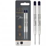 Parker Quink Flow Ballpoint Refill for Ballpoint Pens Medium Black (Pack 2) - 1950372 56533NR