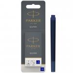 Parker Quink Long Ink Refill Cartridge for Fountain Pens Blue (Pack 5) - 1950403 56568NR