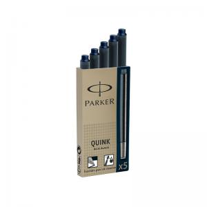 Parker Quink Ink Refill Cartridge for Fountain Pens BlueBlack Pack 5 -