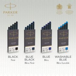 Parker Quink Ink Refill Cartridge for Fountain Pens Royal Blue (Pack 5) - 1950208 56582NR