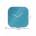 Leitz Cosy Silent Glass Wall Clock Calm Blue 90170061 56606AC