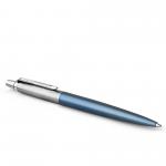 Parker Jotter Ballpoint Pen Waterloo Blue/Chrome Barrel Blue Ink Gift Box - 1953191 56624NR