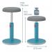 Leitz Ergo Cosy Active Sit Stand Stool Calm Blue 65180061 56634AC