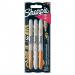 Sharpie Permanent Marker Fine Tip 0.9mm Line Assorted Metallic Colours (Pack 3) - 1986006 56715NR