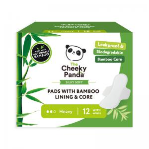 Cheeky Panda FSC Sanitary Pads With Bamboo Lining & Core Heavy