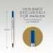 Parker Quink Rollerball Refill for Rollerball Pens Fine Blue (Single Refill) - 1950322 56785NR