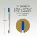 Parker Quink Rollerball Refill for Rollerball Pens Medium Blue (Single Refill) - 1950324 56799NR