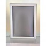 Deflecto A4 Wall Mounted Waterproof 25mm Aluminium Snap Frame Literature Display Sign Holder Silver - SFA4SWP 56846DF