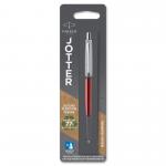 Parker Jotter Ballpoint Pen Red/Chrome Barrel Blue ink - 1953241 56883NR