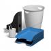 Durable ECO Desktop Bundle (Pen PotMagazine FileLetter TraysWaste Bin) 80% Recycled Blue Angel Plastic Assorted - 775910+775701+775606X2+776010