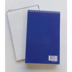 ValueX 127x200mm Wirebound Card Cover Reporters Shorthand Notebook Ruled 260 Pages Blue (Pack 10) 56984XX