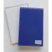 ValueX 127x200mm Wirebound Card Cover Reporters Shorthand Notebook Ruled 260 Pages Blue (Pack 10) 56984XX