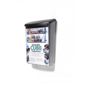 Deflecto A4 Magazine Size Weatherproof Outdoor LiteraturePost Box 255 x 333 x 80mm Crystal - 790801 56993DF