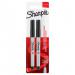 Sharpie Permanent Marker Ultra Fine Tip 0.5mm Line Black (Pack 2) - 1985878 57002NR