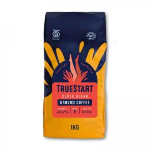 TrueStart Coffee Super Blend Ground Coffee Pack 1kg - HBSBGR1KG